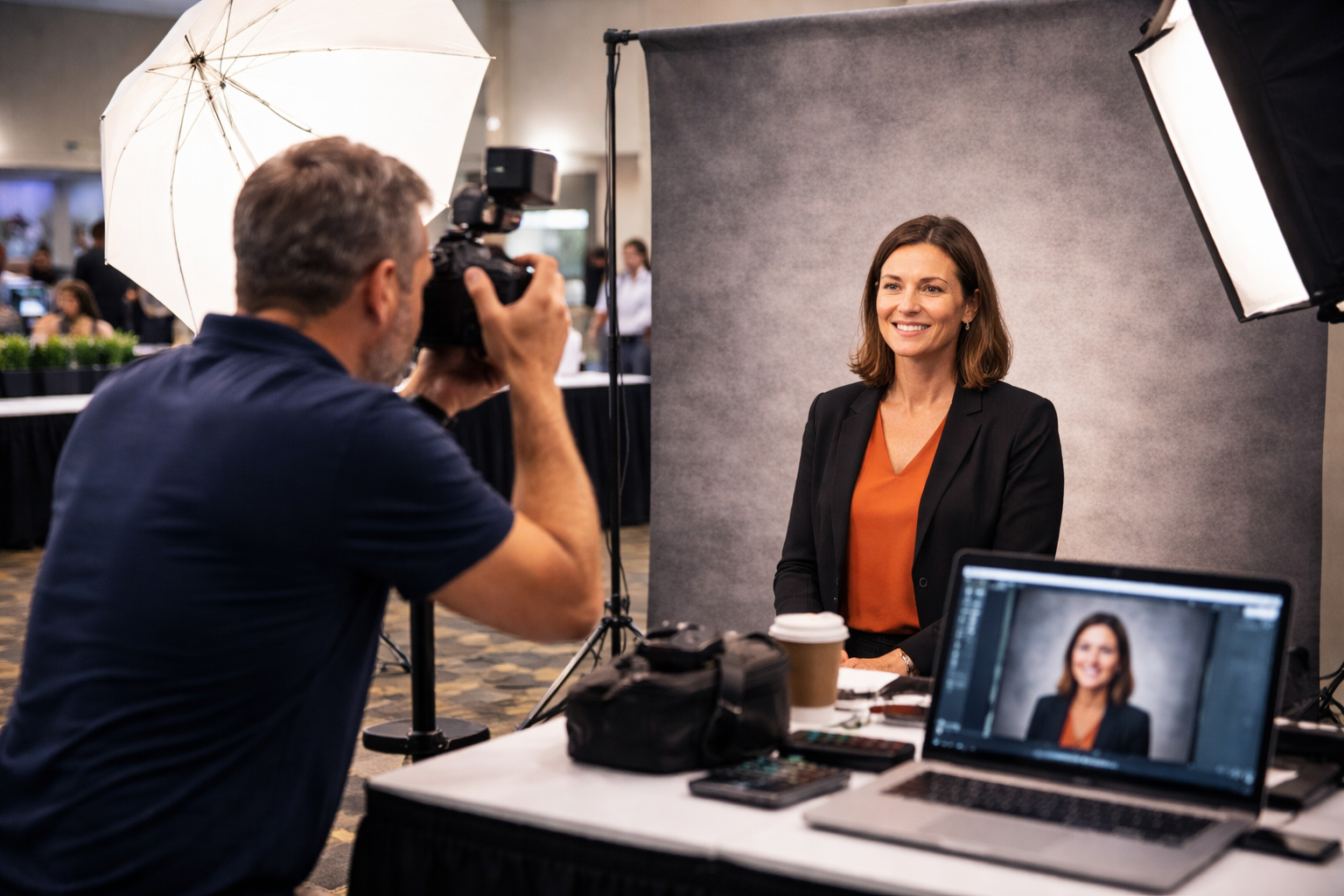 Headshot booth at TechFest